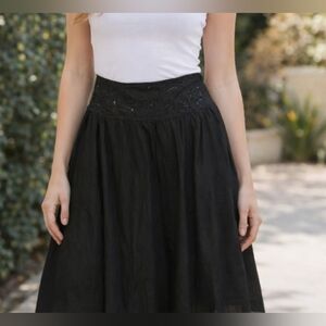 Beautiful, Black Women's Skirt By ESPRIT.Great Condition. Size US 8. 100% Cotton